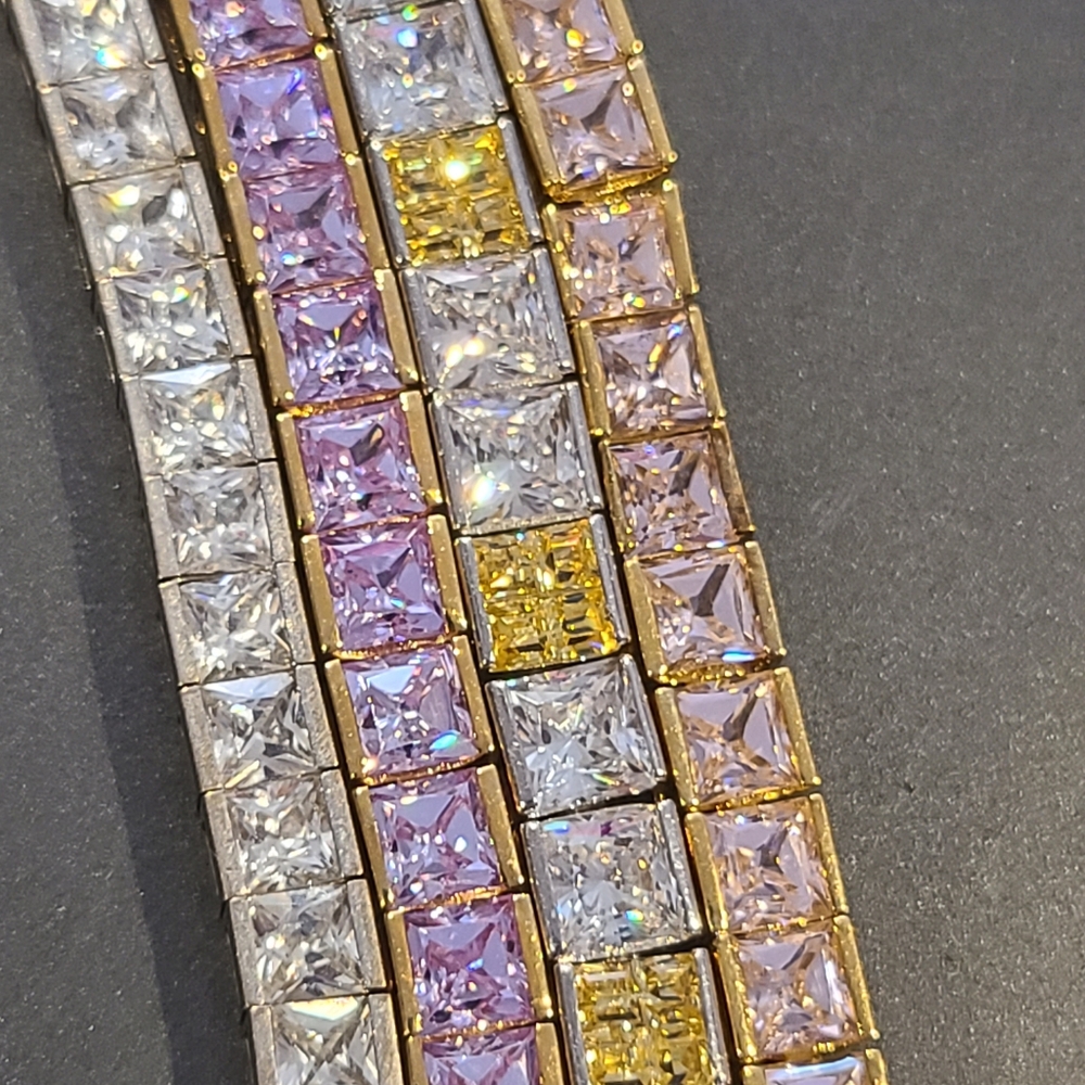 Princess-cut Tennis Bracelets